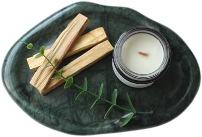 Natural Marble Trinket Tray – 9"x6" Cloud Shaped Decorative Dish by EARTHLYROOTS