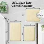 HUXMEYSON Bathroom Rugs Sets 3 Piece, Non-Slip & Quick Dry Bath Mat Set - Image 2