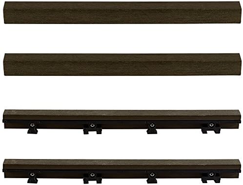 1 in. x 1 ft. Quick Deck Composite Deck Tile Straight Trim - Image 2