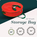 Handy Laundry Christmas Wreath Storage Bag 24 Inch – Durable Tarp Material - Image 2