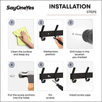 Coat Rack Wall Mount – 15 Inch Stainless Steel Hook Rail - Image 6