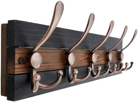 SKOLOO Rustic Wall Mounted Coat Rack by SKOLOO