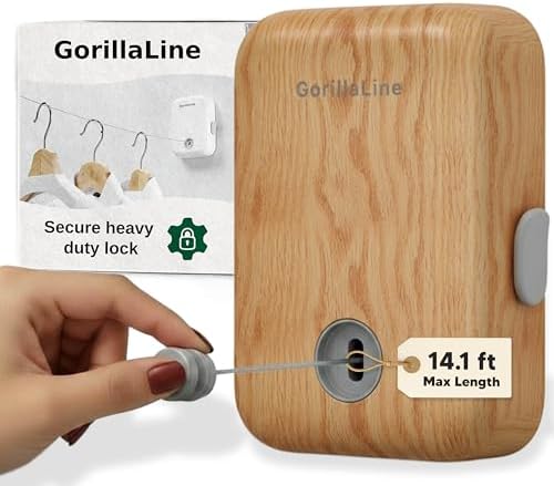 Indoor Outdoor Retractable Clothesline by GorillaLine