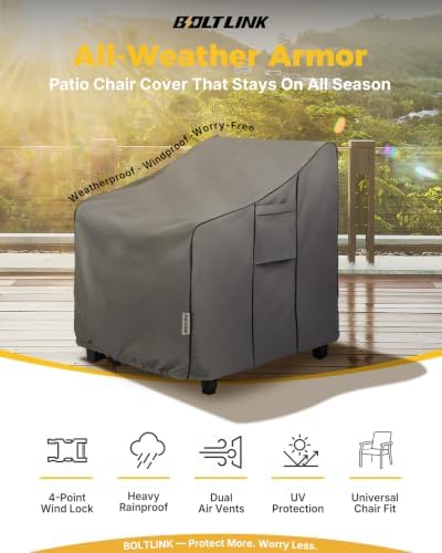 Patio Chair Covers Waterproof, Heavy Duty, 2 Pack - Image 3