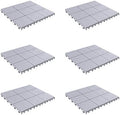 Pure Garden Polypropylene Deck Tiles, Covers 5.5sqft by PureGarden