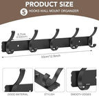 Wall Mount Coat Rack 2 Pack - Image 2