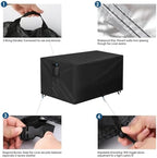 Outdoor Fire Pit Cover Rectangular Waterproof-34x24x22" - Image 4