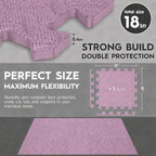 18 Pcs EVA Foam Floor Tiles, Puzzle Exercise Mat Set - Image 2