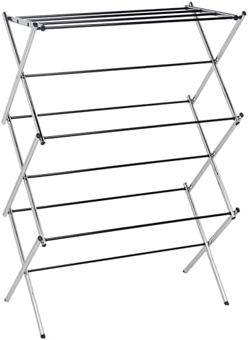 Amazon Basics Foldable Portable Metal Clothes Drying Rack by AmazonBasics
