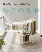 SONGMICS Clothes Drying Rack, Foldable Space-Saving Laundry Drying Rack - Image 3