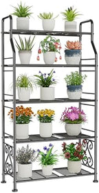 GIOTORENT Plant Stand Outdoor Indoor 5 Tier Metal Waterproof by GIOTORENT