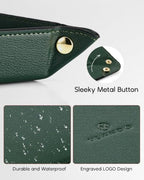 VLANDO Valet Tray, Foldable PU Leather Catchall Tray - Image 4