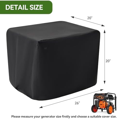 Waterproof Generator Covers for Outside, Heavy Duty Thicken 900D Polyester - Image 2