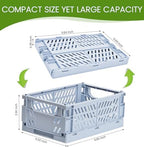 HUUSMOT 4-Pack Collapsible Plastic Storage Baskets, 9.8"x6.5"x3.8" - Image 3