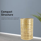 Fabater Rust Proof Metal Umbrella Holder Round Hollow Copper Pattern Umbrella - Image 6