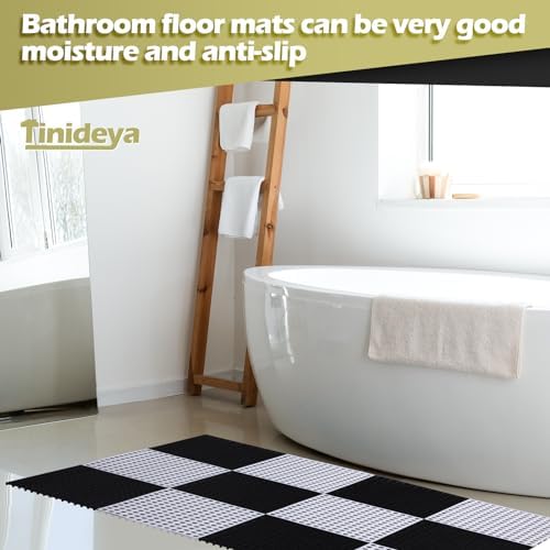 Tinideya 50 Pcs Drainage Interlocking Floor Tiles - Image 5