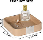 SANZIE Luxury Leather Tray Desktop Storage Small Catchall Organizer Decorative - Image 5