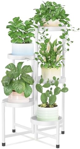 iDavosic.ly Plant Stand Indoor Outdoor, 5 Tier Metal Corner Shelf by iDavosicly