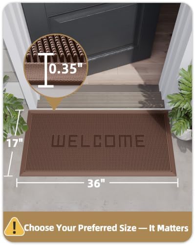 Color&Geometry Super Heavyweight TPE Welcome Mat Outdoor - Image 2