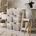 IRIS USA 6-Pack 32 Quart Storage Bins - Image 6