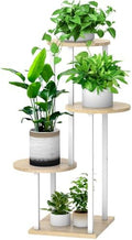 4 Tier Plant Stand Indoor Corner Tall Shelf by YOCOMEY