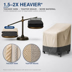 KIKCOIN 2 PCS Outdoor Patio Chair Covers Waterproof - Image 4