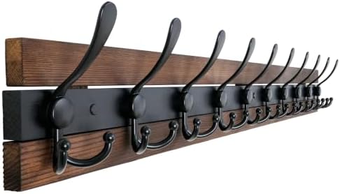 SKOLOO Rustic Wall Mounted Coat Rack by SKOLOO