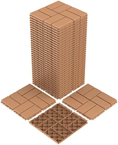 Goovilla Plastic Interlocking Deck Tiles, 36 Pack 12"x12" by Goovilla
