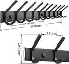 WEBI Coat Rack Wall Mounted, 10 Hooks - Image 2