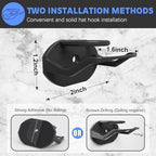 16 Pack Adhesive Hat Hooks for Wall, Super Strong Hat Rack for Baseball Caps - Image 4