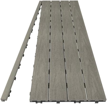 NewTechWood 1/12 ft. x 3 ft. Quick Deck Composite Deck Tile Straight Trim in - Image 3