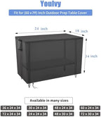 Outdoor Prep Table Cover for Metal BBQ Cart Table - Image 3