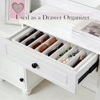 Velvet Sunglass Organizer Tray, Stackable Glasses Case - Image 5