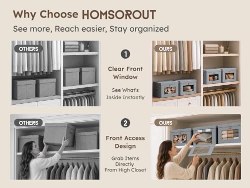 Homsorout Small Closet Storage Bins - Image 5