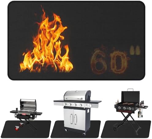 Large 60 x 40 Inch BBQ Under Grill Mat by JDUanL