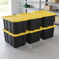 6 Pack 27 Gallon Heavy Duty Storage Bins by Unknown