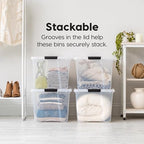 IRIS USA 6-Pack 72 Quart Storage Bins - Image 4
