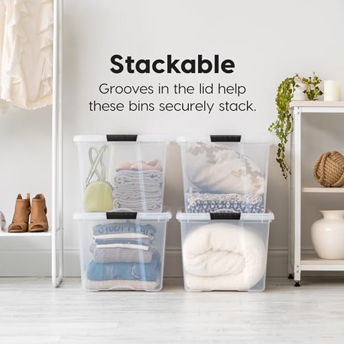 IRIS USA 6-Pack 72 Quart Storage Bins - Image 4