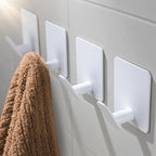 DELITON Adhesive Towel Hooks, SUS 304 Steel No Drill Shower Hooks by DELITON