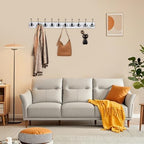 IBosins Vintage White Wall Mounted Coat Rack - Image 4