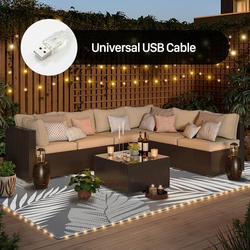 GENIMO Outdoor Rug, Waterproof Plastic Rugs - Image 4