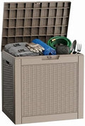 31 Gallon Deck Box, Lockable Waterproof Outdoor Storage Boxes by MAIUSCOLI
