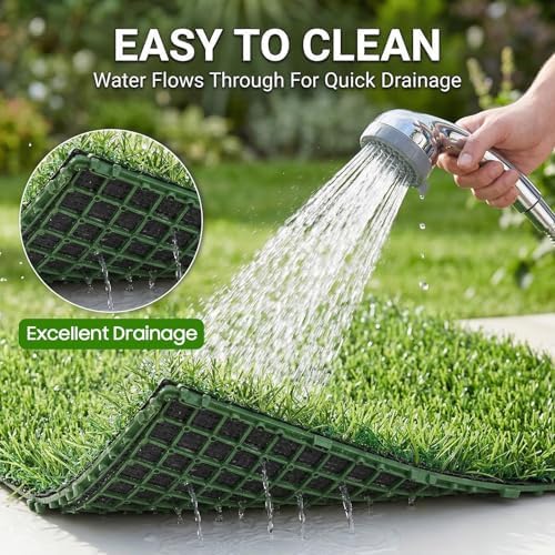 9Pack Fake Grass Turf Tiles 12"x12" Pet Turf - Image 6