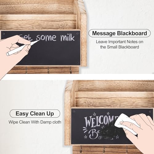 Lwenki Mail and Key Holder – Wall Mount Key Hanger - Image 4