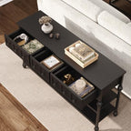 Garvee 52" Console Table with 3 Drawers, Roman Column Entryway Table, Narrow - Image 3