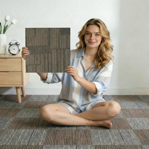 20"x20" Peel and Stick Carpet Tiles, Self-Adhesive Floor Squares - Image 7