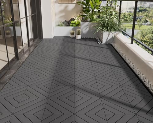 36 PCS Plastic Interlocking Deck Patio Tiles - Image 3