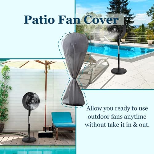 J&C 420D Fan Cover Waterproof Floor Fans Cover Pedestal Fan Covers Dustproof - Image 3