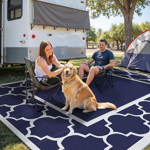 GENIMO Outdoor Rug, Waterproof Plastic Rugs - Image 3