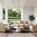 nuLOOM Asha Dark Grey Bordered Indoor/Outdoor Area Rug by nuLOOM